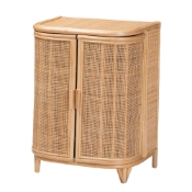 bali & pari Yanka Bohemian Natural Rattan Storage Cabinet